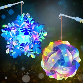 Children's Lanterns, Lanterns Craft Set for Children, Lantern Rod Children's LED, Lanterns Children's Lantern Parade, Children's Lantern with Lantern Stick, DIY Lanterns Craft Set for Lantern Parades,