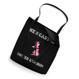 Retro Newcastle United Kingdom Distressed UK Flag Tote Bag