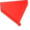 BESPORTBLE Abs Plastic Sprinkler Flags 6 Pack Mini Flags for