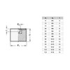 Ganter standard elements, GN 352 bump stop with internal thread,