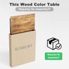 SUNBURY C Shaped End Table, TV Tray, No Assembly Required,