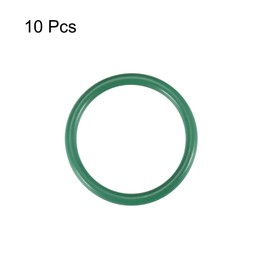 sourcing map 10 Pcs Green Fluoro Rubber O Rings 23mm OD 19mm ID 2mm Width FKM Gasket for Machinery and Equipment
