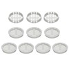 sourcing map 10Pcs 60mm/2.4in Air Vents Circular Soffit Vents, Light