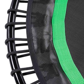 DARCHEN 450 lbs Mini Trampoline for Adults, Indoor Small Rebounder Exercise Trampoline for Workout Fitness for Quiet and Safely Cushioned Bounce, [40 Inch] - Color: Green + Bungee Cover