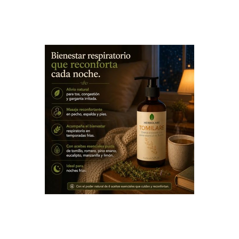 Herbolare Tomilare Crema con Tomillo 125 ml para Congestión y