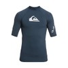 Quiksilver Mens All Time Rash Guard Shirt, Navy Blazer Heather,