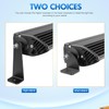Nilight 2PCS Universal Side-Mounted Brackets Adjustable Compatible with Straight or