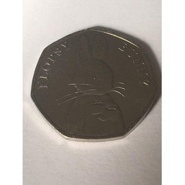 fifty pence Flopsy Bunny 2018 50p coin -UNCIRCULATED -taken from a sealed bag of coins