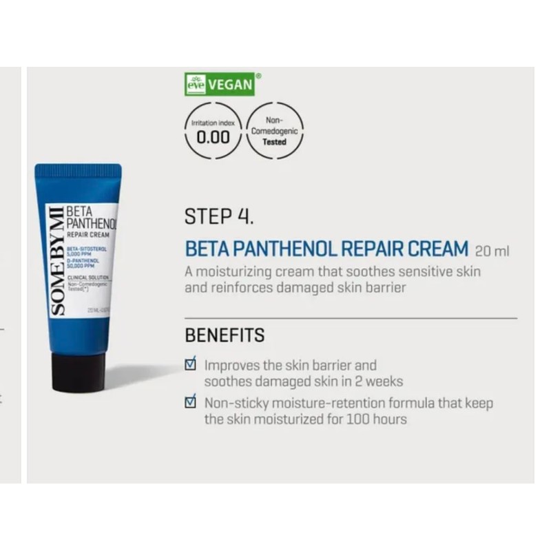SOME BY MI Beta Panthenol Repair Starter Kit, Korean Skincare