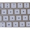 MAC FRENCH AZERTY KEYBOARD STICKERS WHITE BACKGROUND FOR DESKTOP, LAPTOP