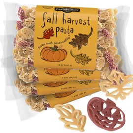 Pastabilities Fall Festival Pasta, Fun Shaped Pumpkin and Leaf Noodles for Kids and Holidays, Non-GMO Natural Wheat Pasta 14 oz (4 Pack)