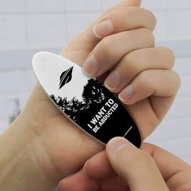 I Want to Be Abducted UFO Aliens Funny Humor Double-Sided Oval Nail File Emery Board Set 4 Pack