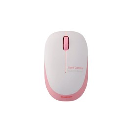 Elecom M-BL20DBPN Wireless Mouse, Receiver Included, Small, 3 Buttons, Blue LED, Soft and Lightweight, Small, 1.8 oz (50 g), Pink