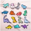 Set De 15 Parches Bordados Termoadhesivos Dinosaurios