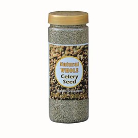 Natural Raw Dried Celery Seeds Grown in India | 6.3 Oz (180 Grams)