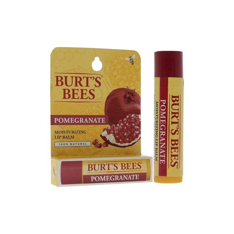 Burt's Bees Bálsamo labial, aceite de granada, tubo de 0.15