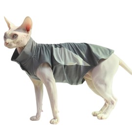 Sun-Protective Cooling Breathable UV-Blocking Shirt for Cats | Ultra-Lightweight & Stretchy Fit for Sphynx, Oriental Shorthair, Devon Rex, Abyssinian & Kittens (XX-Large)