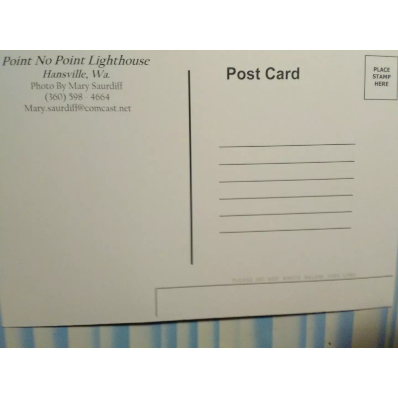 the pacific northwest BEAUTIFUL PHOTO POST CARD POINT NO POINT