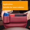 Car Leather Cup Holder Gap Bag for Mobile Phones Glasses