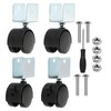 PATIKIL 2" Swivel Caster with 1" U Bracket, 360° Rotation