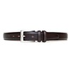 KIETH Men's Business Belt, Genuine Leather, Dark Brown, Kip Leather,
