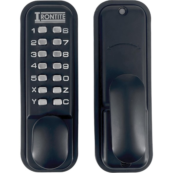 IRONTITE® Digital Door Lock Black, Combination Lock, Keyless Door Lock,