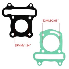 JOYYANGFANG Engine Gasket Set 40mm GY6 50cc Short Case Scooter Moped Go Kart SUNL Roketa JCL 49cc 139QMB 139QMA