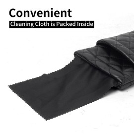 Face Shadow Soft Glasses Case for 2 Glasses, Sunglasses, Glasses Case with Snap Closure, Microfibre Glasses Bag for Men and Women, Unisex, Colour 20