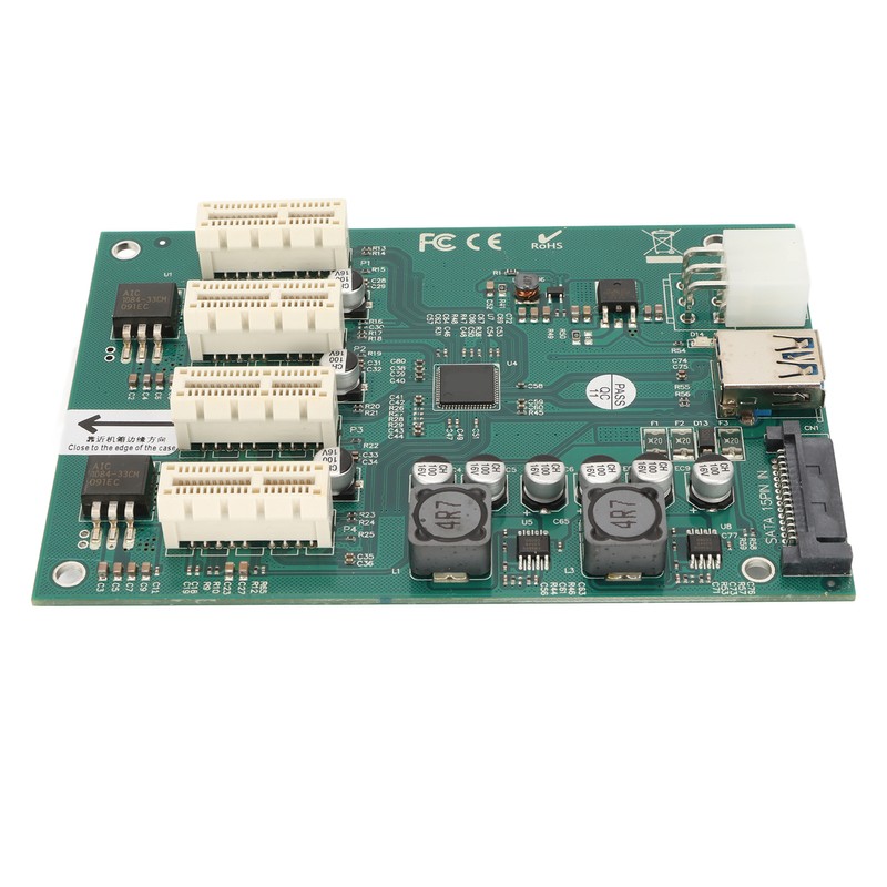 PCI E X1 to 4xPCI E X1 Adapter Card Plug