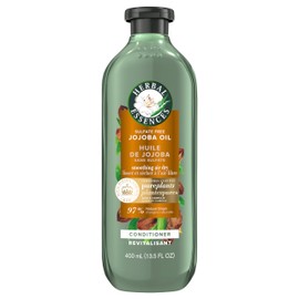 Herbal Essences Jojoba Oil Sulfate Free Conditioner, Made for Air Drying, Smoothing, 400 mL, with Certified Camellia Oil and Aloe Vera, For All Hair Types, Especially Frizzy Hair