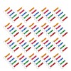100pcs Bottle Opener Keychain Colorful Aluminum Alloy Can Opener Key