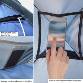 MAYIWO MAYIWO Beach Sun Shelter,Instant Sun Protection Canopy with Zippered,Beach Lounge Chair Boat,Anti-UV Mini Automatic Shade Tent Canopy for Outdoor Picnic Beach Camping