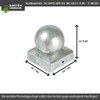 Post Cap Ball | Dimensions 7 x 7 cm (71