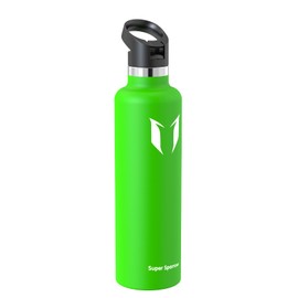 Super Sparrow Water Bottle Stainless Steel 18/8 - Metal Water Bottle - 1L - Vacuum Insulated Water Bottles - Water Bottle with Straw Lid - Sports Bottle Flask for Gym, Travel, Sports