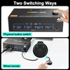 KVM Switch 2 Monitors 2 Computers 4K@60Hz,DP+HDMI USB3.0 Dual Monitor