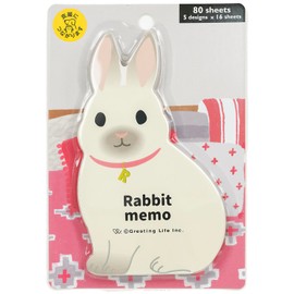 Greeting Life Animal Die Cut Memo Rabbit ETN-190