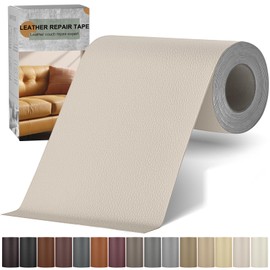 Yikda Self-Adhesive Leather Repair Patch, 4" x 63" Vinyl Leather Repair kit for Furniture, Leather Repair Tape for Car seat, Couch, Furniture Ivory