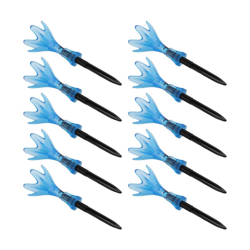 10pcs Plastic Golf Tee Ball Holder Adjustable Height Stable Practice