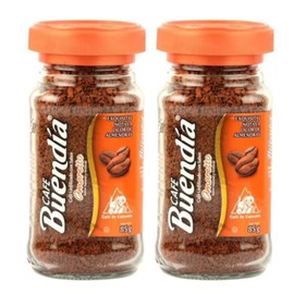 Buendia Instant Amaretto Coffee (2 pack) 100% Colombian Medium Roast Arabica Instant Coffee (2.9oz each) Cafe Instantaneo Amareto Cafe Colombiano Colombian Coffee