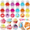Funewest Slime Party Favors for Kids, 24 PCS Soft Butter
