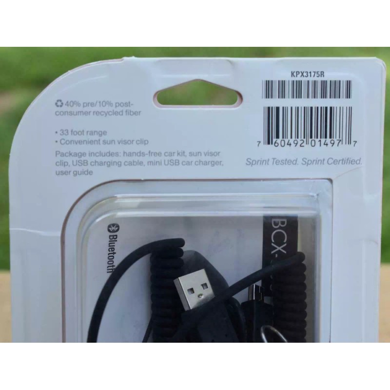 Sprint Universal Bluetooth Speakerphone Hands-Free Car Kit #BCX-300 NEW