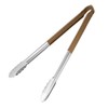 Hygiplas Colour Coded Serving Tong Brown 405mm - Stainless Steel