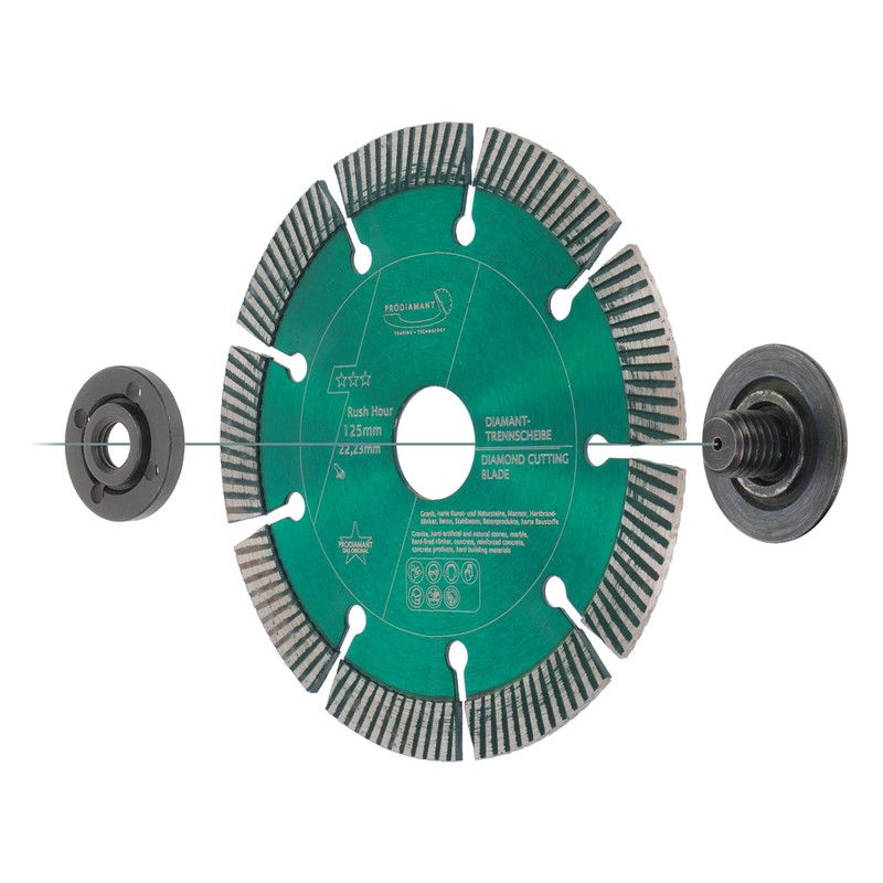 PRODIAMANT RushHour Diamond Cutting Disc 125 mm for Concrete and