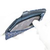 Indenya 2107-14-008 Long Wallet, Bundle, Large, Thin, Deer Leather, Navy