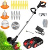 Cordless Weed Wacker Eater Electric Battery Powered, 21V Lightweight Weed