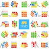 ASONA 48 Pcs Mini Cubes Bulk with Keychain, Puzzle Cubes,