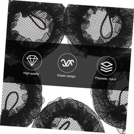 FOMIYES 10pcs Drawstring Hairnet Hair Accessories Tiara Hair Nets Ballet Bun Net Girl Hairnet Women Hair Snood Dancer Hairnets Bun Cover Elastic Hairnet Work Nylon Elasticity