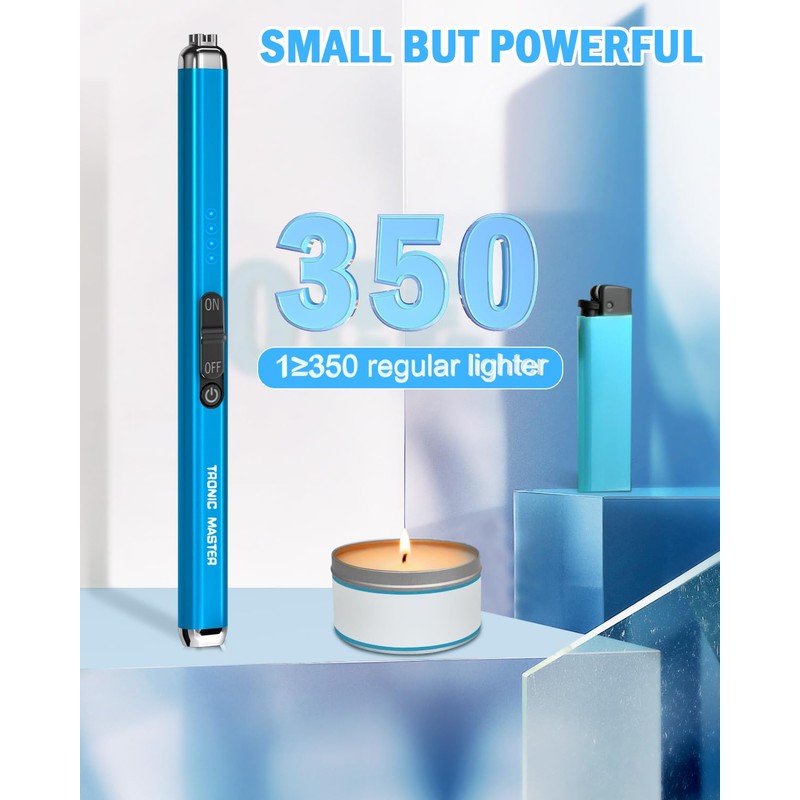 Electric Candle Lighter Rechargeable Lighters - Dual Arc Plasma Lighter