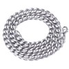 Masada Men's stainless steel necklace from fine to solid wide