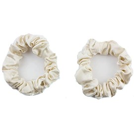 Mytoptrendz® Mulberry Pure Silk Scrunchies Small Skinny Hair Tie Traceless Ponytail Holder Bands Ladies Girls Gift (Beige)